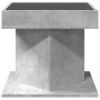 Mittel- und LED-Tisch aus grauem Beton-Ingenieurholz, 50x50x45 cm. von , Couchtisch - Ref: Foro24-847563, Preis: 93,04 €, Rab...