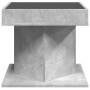 Mesa de centro y LED madera ingeniería gris hormigón 50x50x45cm by , Coffee table - Ref: Foro24-847563, Price: 93,04 €, Disco...