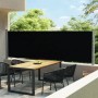 Einziehbare Seitenmarkise für schwarze Terrasse 140x600 cm von vidaXL, Sonnenschirme - Ref: Foro24-313369, Preis: 92,20 €, Ra...