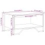 Mesa de centro madera contrachapada roble ahumado 75x51x40 cm by , Coffee table - Ref: Foro24-848486, Price: 49,74 €, Discoun...