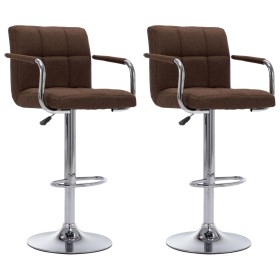 Küchenbarhocker, 2 Stück, brauner Stoff von , Küchenhocker - Ref: Foro24-283422, Preis: 143,91 €, Rabatt: %