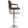 Küchenbarhocker, 2 Stück, brauner Stoff von , Küchenhocker - Ref: Foro24-283422, Preis: 141,46 €, Rabatt: %