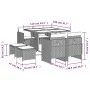 Garten-Essgruppe 9-teilig mit schwarzen Polstern aus synthetischem Rattan von , Gartensets - Ref: Foro24-3210594, Preis: 439,...