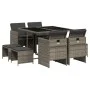 Set comedor jardín 9 pzas y cojines ratán sintético gris de , Conjuntos de jardín - Ref: Foro24-3210596, Precio: 447,74 €, De...