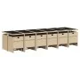 Set comedor de jardín 17 pzas con cojines ratán sintético beige by , Garden sets - Ref: Foro24-3210646, Price: 1,00 €, Discou...