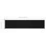 Retractable black side awning for patio 140x600 cm by vidaXL, Umbrellas - Ref: Foro24-313369, Price: 93,11 €, Discount: %