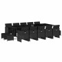 Set comedor de jardín con cojines 15 pzas ratán sintético negro by , Garden sets - Ref: Foro24-3210631, Price: 870,00 €, Disc...