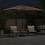 Sombrilla de jardín con LEDs poste acero marrón 300x200x250 cm by , Umbrellas - Ref: Foro24-4005118, Price: 163,23 €, Discoun...