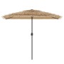 Sombrilla de jardín con LEDs poste acero marrón 300x200x250 cm by , Umbrellas - Ref: Foro24-4005118, Price: 163,23 €, Discoun...