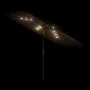 Sombrilla de jardín con LEDs poste acero marrón 300x200x250 cm de , Sombrillas - Ref: Foro24-4005118, Precio: 132,93 €, Descu...