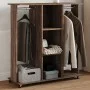 Armario con ruedas madera ingeniería marrón roble 102x38x110 cm von , Aufbewahrung von Kleidung und Schränken - Ref: Foro24-8...