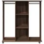 Armario con ruedas madera ingeniería marrón roble 102x38x110 cm von , Aufbewahrung von Kleidung und Schränken - Ref: Foro24-8...