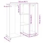 Armario con ruedas madera ingeniería marrón roble 102x38x110 cm von , Aufbewahrung von Kleidung und Schränken - Ref: Foro24-8...