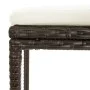 Set mesa y sillas de bar jardín 3 piezas ratán sintético marrón by vidaXL, Furniture sets for kitchens and dining rooms - Ref...