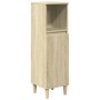 Set de muebles de baño 3 pzas madera contrachapada roble Sonoma von , Badezimmermöbel - Ref: Foro24-3307671, Preis: 203,07 €,...