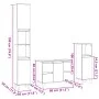 Set de muebles de baño 3 pzas madera contrachapada roble Sonoma by , Bathroom furniture - Ref: Foro24-3307671, Price: 198,55 ...
