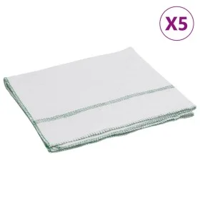Paños de limpieza 5 uds blancas con rayas verdes 50x60 cm de , Productos para limpieza del hogar - Ref: Foro24-4014090, Preci...