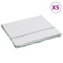 Paños de limpieza 5 uds blancas con rayas verdes 50x60 cm von , Reinigungsprodukte für den Haushalt - Ref: Foro24-4014090, Pr...