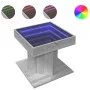 Mesa de centro y LED madera ingeniería gris Sonoma 50x50x45 cm de , Mesas de centro - Ref: Foro24-847565, Precio: 93,86 €, De...