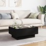Mesa de centro con LED madera de ingeniería negro 70x50x30 cm by , Coffee table - Ref: Foro24-847512, Price: 128,19 €, Discou...