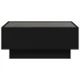 Mesa de centro con LED madera de ingeniería negro 70x50x30 cm by , Coffee table - Ref: Foro24-847512, Price: 126,07 €, Discou...