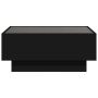 Mesa de centro con LED madera de ingeniería negro 70x50x30 cm by , Coffee table - Ref: Foro24-847512, Price: 128,19 €, Discou...