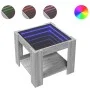 Mesa de centro y LED madera ingeniería gris Sonoma 53x53x45 cm by , Coffee table - Ref: Foro24-847544, Price: 88,80 €, Discou...