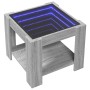 Mitteltisch und LED-Technik aus Sonoma-Engineering-Holz in Grau, 53x53x45 cm. von , Couchtisch - Ref: Foro24-847544, Preis: 8...