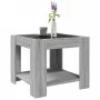 Mesa de centro y LED madera ingeniería gris Sonoma 53x53x45 cm by , Coffee table - Ref: Foro24-847544, Price: 88,80 €, Discou...