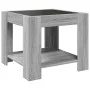 Mesa de centro y LED madera ingeniería gris Sonoma 53x53x45 cm by , Coffee table - Ref: Foro24-847544, Price: 88,80 €, Discou...