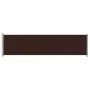 Retractable side awning for brown patio 600x160 cm by vidaXL, Umbrellas - Ref: Foro24-313380, Price: 102,61 €, Discount: %