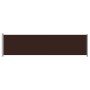 Toldo lateral retráctil para patio marrón 600x160 cm de vidaXL, Sombrillas - Ref: Foro24-313380, Precio: 104,83 €