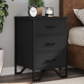 Mesita de noche madera de ingeniería negro 40x41x60 cm by , Nightstands - Ref: Foro24-848524, Price: 73,48 €, Discount: %