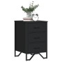 Mesita de noche madera de ingeniería negro 40x41x60 cm by , Nightstands - Ref: Foro24-848524, Price: 76,08 €, Discount: %