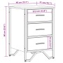 Mesita de noche madera de ingeniería negro 40x41x60 cm by , Nightstands - Ref: Foro24-848524, Price: 76,08 €, Discount: %
