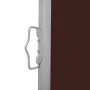 Retractable side awning for brown patio 600x160 cm by vidaXL, Umbrellas - Ref: Foro24-313380, Price: 102,61 €, Discount: %