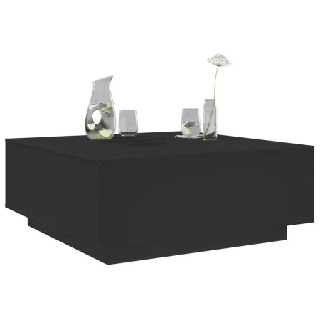 Mesa de centro madera de ingeniería negro 100x100x40 cm by , Coffee table - Ref: Foro24-3284050, Price: 181,21 €, Discount: %