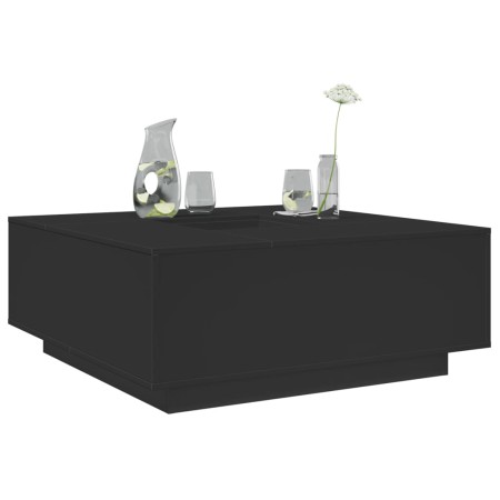 Mesa de centro madera de ingeniería negro 100x100x40 cm by , Coffee table - Ref: Foro24-3284050, Price: 195,19 €, Discount: %