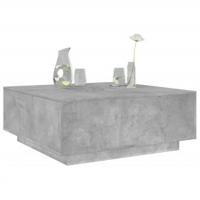 Mitteltisch aus grauem Beton-Ingenieurholz, 100x100x40 cm. von , Couchtisch - Ref: Foro24-3284052, Preis: 179,65 €, Rabatt: %