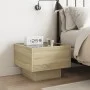 Mesita de noche con Infinity LED roble Sonoma 40x40x30 cm de , Mesitas de noche - Ref: Foro24-3284065, Precio: 62,90 €, Descu...