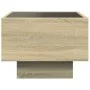 Mesita de noche con Infinity LED roble Sonoma 40x40x30 cm de , Mesitas de noche - Ref: Foro24-3284065, Precio: 62,90 €, Descu...