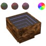 Nachttisch mit Infinity LED in geräucherter Eiche 40x40x30 cm von , Nachttische - Ref: Foro24-3284067, Preis: 69,32 €, Rabatt: %