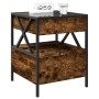 Nachttisch mit Infinity LED in geräucherter Eiche 40x40x51 cm von , Nachttische - Ref: Foro24-3284103, Preis: 77,83 €, Rabatt: %