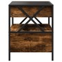 Nachttisch mit Infinity LED in geräucherter Eiche 40x40x51 cm von , Nachttische - Ref: Foro24-3284103, Preis: 77,83 €, Rabatt: %