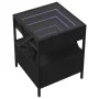 Nachttisch mit schwarzer LED-Beleuchtung Infinity 40x40x51 cm von , Nachttische - Ref: Foro24-3284101, Preis: 79,81 €, Rabatt: %