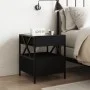 Mesita de noche con Infinity LED negra 40x40x51 cm by , Nightstands - Ref: Foro24-3284101, Price: 79,81 €, Discount: %