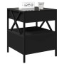 Mesita de noche con Infinity LED negra 40x40x51 cm by , Nightstands - Ref: Foro24-3284101, Price: 80,92 €, Discount: %