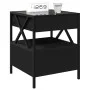 Mesita de noche con Infinity LED negra 40x40x51 cm by , Nightstands - Ref: Foro24-3284101, Price: 79,81 €, Discount: %