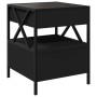 Mesita de noche con Infinity LED negra 40x40x51 cm by , Nightstands - Ref: Foro24-3284101, Price: 80,92 €, Discount: %