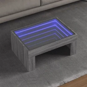 Mesa de centro con Infinity LED gris Sonoma 70x50x30 cm by , Coffee table - Ref: Foro24-847614, Price: 93,22 €, Discount: %